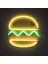 Hamburger Neon Burcu Neon Işık USB Powered Gece Lambası (Yurt Dışından) 5