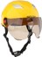 Yarım Açık Yüz Motosiklet Kask, Ayarlanabilir 56-62 cm Kafa Çevresi Yarış Kask Visor Bisiklet Sürme Başkanı Koruyucu - Sarı (Yurt Dışından) 1