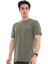 Erkek Pamuk T-Shirt Gravıs Haki 2