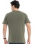 Erkek Pamuk T-Shirt Gravıs Haki 4