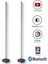 Rgb LED Lambader 50 cm Bluetooth Kontrollü Çiftli Set 1