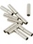 4X10 Set Gümüş Deri Tutkalı Süngü Içinde Push Tube Toka Takı Yapımı 17X4MM 4 Adet (Yurt Dışından) 3