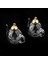 2X2PCS Mini Çaydanlık Boş Cam Dileğiyle Şişe Flakon Kolye Charms Zanaat Altın 2 Adet (Yurt Dışından) 2