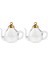 10X2PCS Mini Çaydanlık Boş Cam Dileğiyle Şişe Flakon Kolye Charms Zanaat Altın 10 Adet (Yurt Dışından) 4