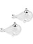 3X2PCS Mini Balina Boş Cam Dileğiyle Şişe Flakon Kolye Charms Kavanoz Gümüş 3 Adet (Yurt Dışından) 3