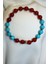 Doğal Akik & Turkuaz Taşlı Bileklik 2