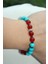 Doğal Akik & Turkuaz Taşlı Bileklik 3