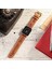 Apple Watch 42MM 44MM 45MM 49MM Ultra Ultra2 Seri 3 / 4 / 5 / 6 / Se / 7 / 8 / 9 Deri Kordon Hakiki Crazy Deri Kayış Hardal 1