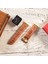 Apple Watch 42MM 44MM 45MM 49MM Ultra Ultra2 Seri 3 / 4 / 5 / 6 / Se / 7 / 8 / 9 Deri Kordon Hakiki Crazy Deri Kayış Hardal 3