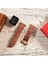 Apple Watch 42MM 44MM 45MM 49MM 3 / 4 / 5 / 6 / Se / 7 / 8 / Ultra / Ultra 2 Deri Kordon Deri Kayış Taba 4