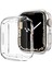 Apple Watch Uyumlu 7 45 mm Önü Kapalı Tasarım Silikon Kılıf - Şeffaf 1