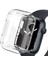 Apple Watch Uyumlu 7 45 mm Önü Kapalı Tasarım Silikon Kılıf - Şeffaf 2