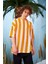 R-5567 Boyuna Kalın Çizgili Oversize T-Shirt 2