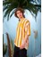 R-5567 Boyuna Kalın Çizgili Oversize T-Shirt 3