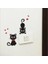 001 Dıy Yaratıcı Siyah Kedi Aşk Karikatür Çıkarılabilir Anahtarı Çıkartmalar Pvc Duvar Sticker Vinil Çıkartması Ev Dekorasyonu Çıkartması Soket Yapıştırın (Yurt Dışından) 1
