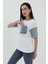 Kot Cepli T-Shirt - Beyaz 5