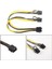 6 Pin Dual Pci E 8 Pin (6+2) 2x Pci-E Ekran Kartı Power Çoklayıcı Kablosu 5