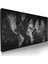 90x40 cm Black Dünya Desenli Dikişli Kaydırmaz Taban Oyunucu MousePad Gaming 1