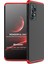 A73 5g Kılıf Double Dip 360 Protective Siyah Kırmızı 1