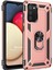 Samsung Galaxy A02S Kılıf Military Ring Holder Rose Gold 1