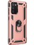Samsung Galaxy A02S Kılıf Military Ring Holder Rose Gold 2