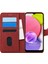 Samsung Galaxy A03S Kılıf Fabric Book Wallet Kırmızı 1