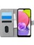 Samsung Galaxy A03S Kılıf Fabric Book Wallet Gri 1