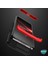 Xiaomi Redmi 10 2022 Kılıf Double Dip 360 Protective Siyah Gri 3
