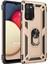 Samsung Galaxy A02S Kılıf Military Ring Holder Gold 1