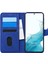 Samsung Galaxy S22 Kılıf Fabric Book Wallet Lacivert 1