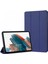 Samsung Galaxy Tab A8 X200 Kılıf Slim Translucent Back Smart Cover Lacivert 1