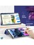 Samsung Galaxy Tab A8 X200 Kılıf Slim Translucent Back Smart Cover Lacivert 3