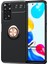 Xiaomi Redmi Note 11S Kılıf Kickstand Ring Holder Siyah Rose 1