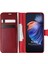 Tecno Camon 18P Kılıf Delux Leather Wallet Kırmızı 1