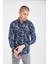 Yaprak Desenli Dijital Baskı Slim Fit Gömlek 2