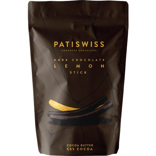 Patiswiss Bitter Çikolata Kaplı Limon Çubukları 80 gr