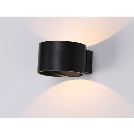 Mylights Siyah Çift Yönlü LED Aplik Beyaz G9 LED Ampul Dahil