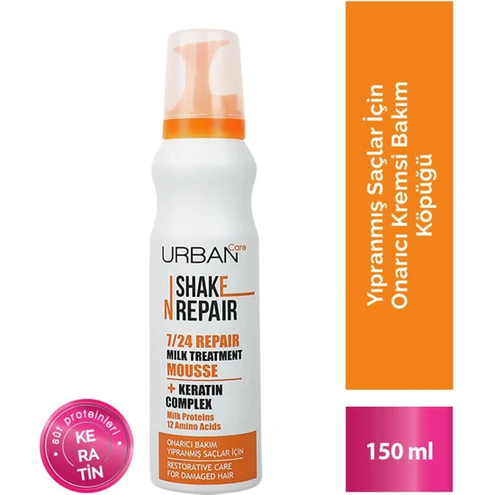 Urban Care Saç Bakım Köpüğü Shake N Repair Onarıcı 150 ml