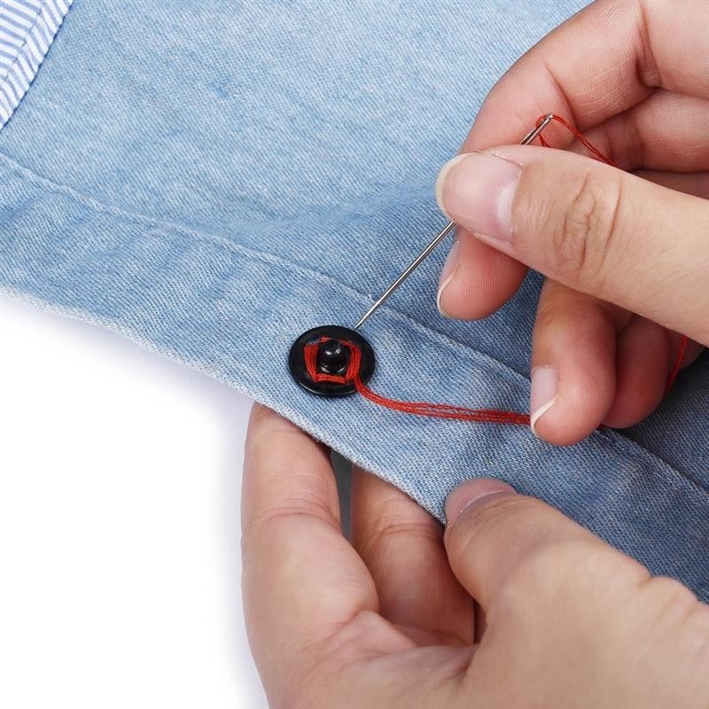 Tuhafiyeci miz Metal, Dikmeli Çıtçıt Düğme No0 (8mm) 36 Adet görsel 2