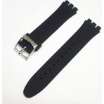 Atasaat 19MM Swatch Uyumlu Siyah Slikon Saat Kordonu