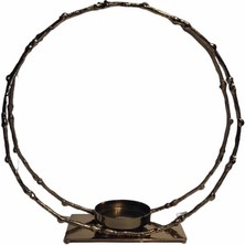 Arpe Dekor Yuvarlak Dallı Mumluk 125465