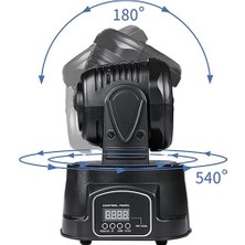 Quenlite Wash-107 DMX Moving Head Robot Sahne Işık Sistemi 7x10W RGBW