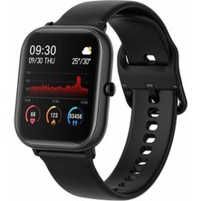 Profisher Bluetooth 4.2 Akıllı Saat Kalp Hızı IP67 Su Geçirmez Android Ios Siyah