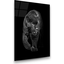Glass Art Panter Dikey Cam Tablo
