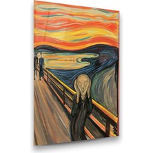 Glass Art Çığlık - Edvard Munch Dikey Cam Tablo