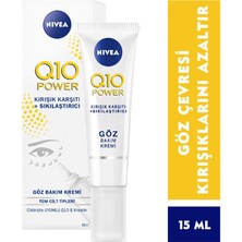 Nivea Göz Bakım Kremi Q10 Power Kırışık Karşıtı ve Sıkılaştırıcı 15 ml