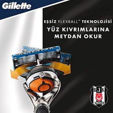 Gillette Fusion5 Proglide Tıraş Makinesi + Yedek Tıraş Bıçağı 4'Lü Beşiktaş Özel Seri