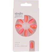 Superdrug Studio Takma Tırnak Ombre Coral