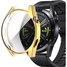 Zsykd For Huawei Watch Gt 3 42MM Fully Surrounded Tpu Case With Protective Film(Gold) (Yurt Dışından)