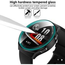 Zsykd For Huawei Watch GT2E 2 In 1 Tempered Glass Screen Protector + Fully Plating Pc Case(Black) (Yurt Dışından)